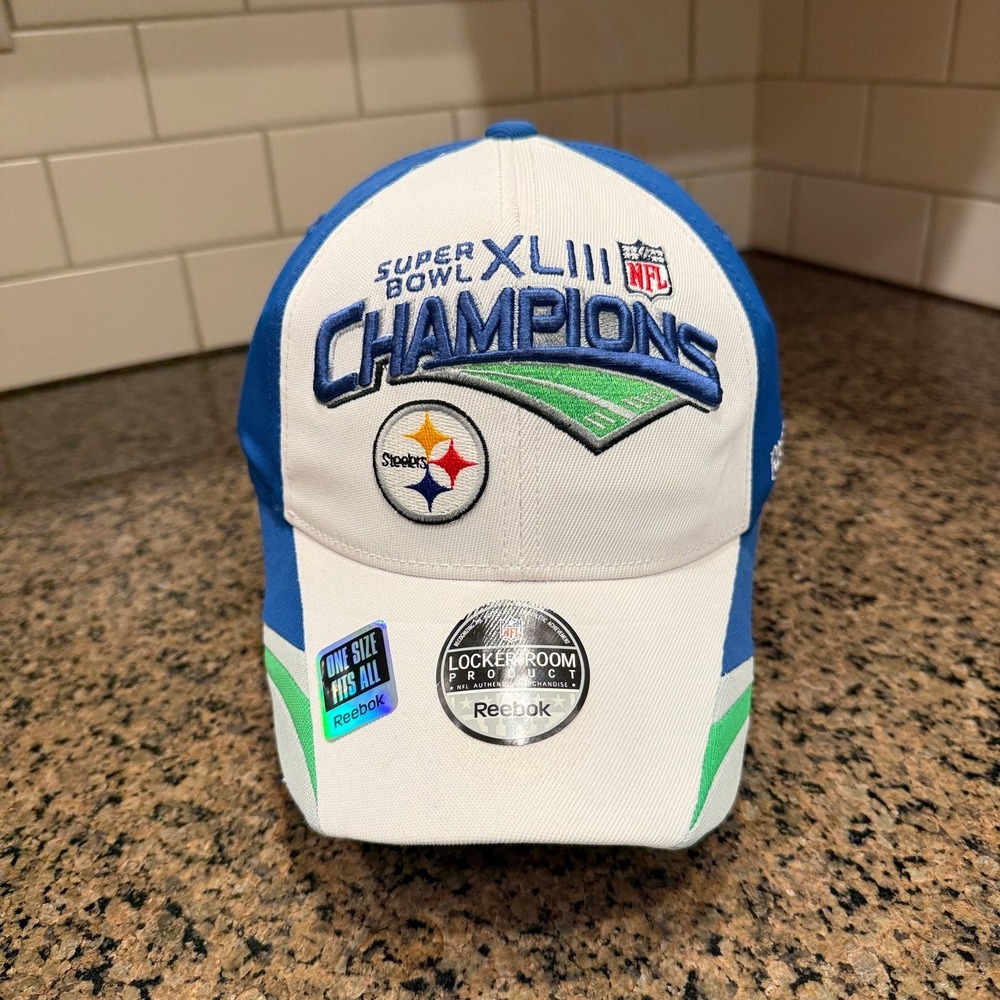 Pittsburgh Steelers 2009 Reebok Super Bowl XLIII Champions Locker Room Hat NWT